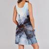 Women's Summer Casual Fashion Sleeveless Tank Pocket Beach Gradient Print  Dresses