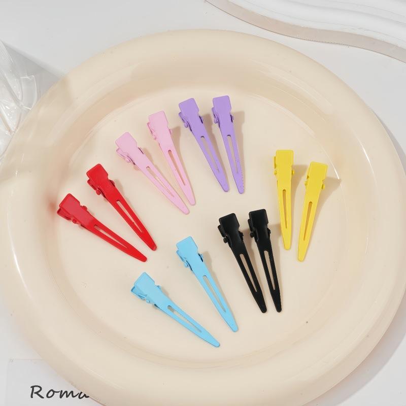 10Pcs Macaron Duckbill Hair Clips Nonslip Alligator Hair Clips Barber Salon Styling Dying Hair Accessories