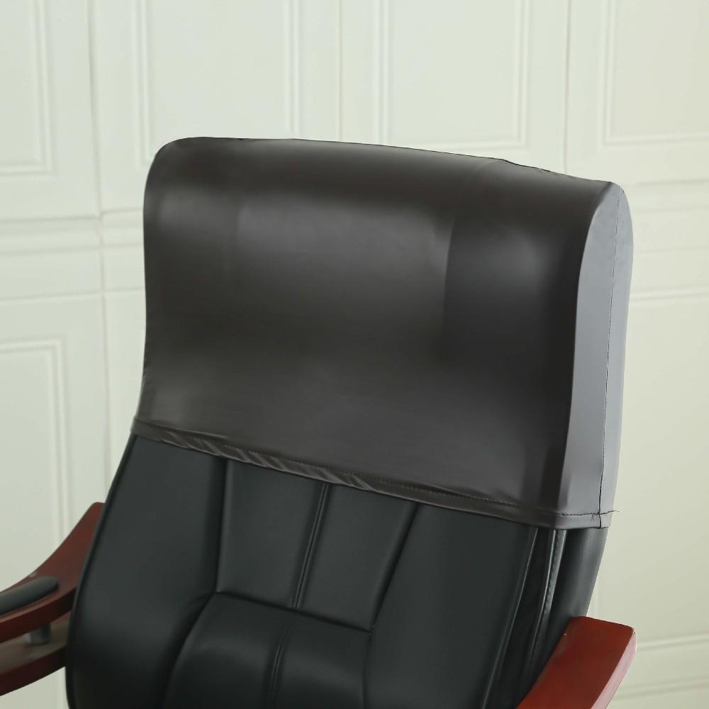 

Leather Backrest Protector Waterproof Chair Office Headrest for Gaming Chair Office кавовий