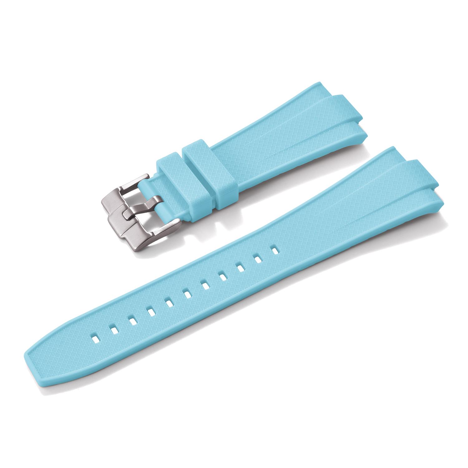 

Quick Release Silicone Strap For Tissot PRX T137.407/T137.410 Super Player 40mm Men Convex Rubber Watch Band Bracelet 12mm 12mm небо синє кольору