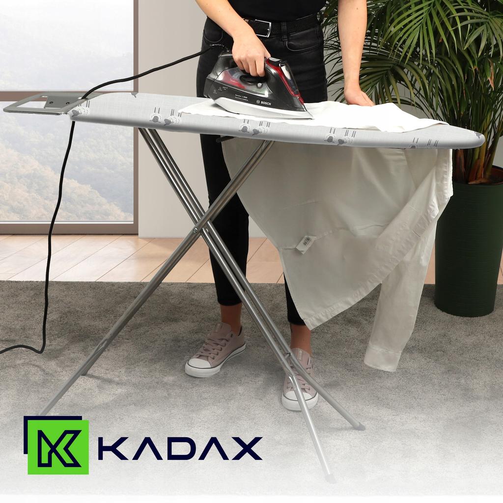 KADAX Ironing Board 110x30cm Foldable With Iron Holder Small Solid