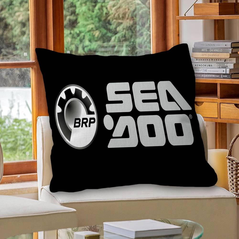 S-Sea D-Doo Seadoo Office Cushion Pillowcase Car Cushion Cover45X45CM Lumbar Pillowcase Sofa Pillowcover