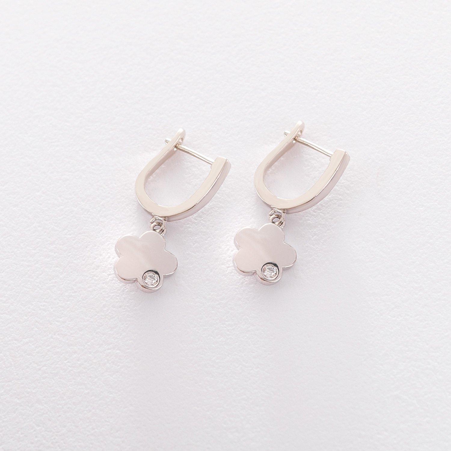 

Срібні сережки (фіаніт) Oniks срібний