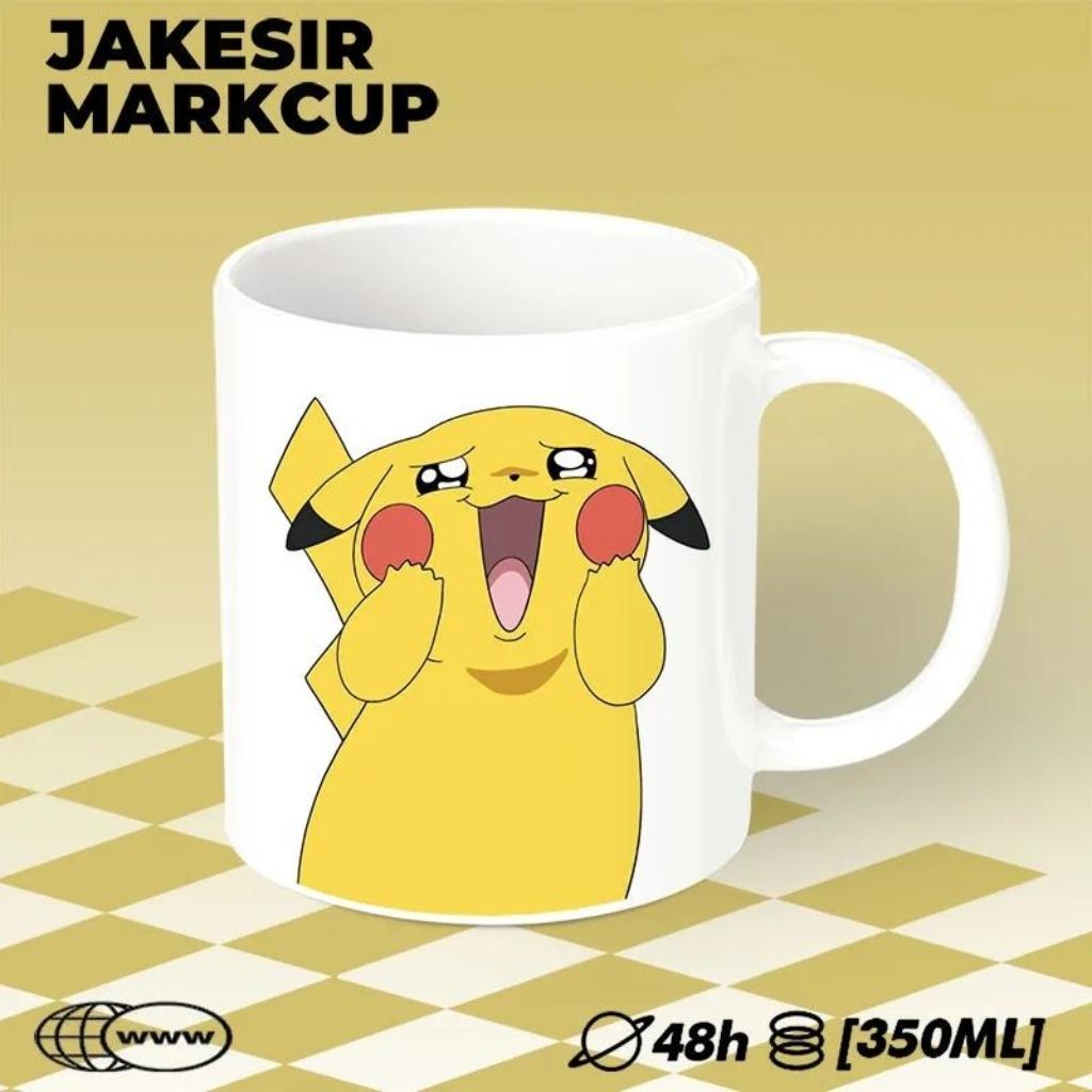 Uroczy ceramiczny kubek do kawy Pikachu Pokemon Kreskówka Duża pojemność Kubek do herbaty Nowość Prezent dla Dzieci Dorosłych Fanów