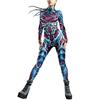 Halloween Party Cosplay Costumes for Women Holiday Party Fancy Performance Skeleton Armor Print Bodysuits