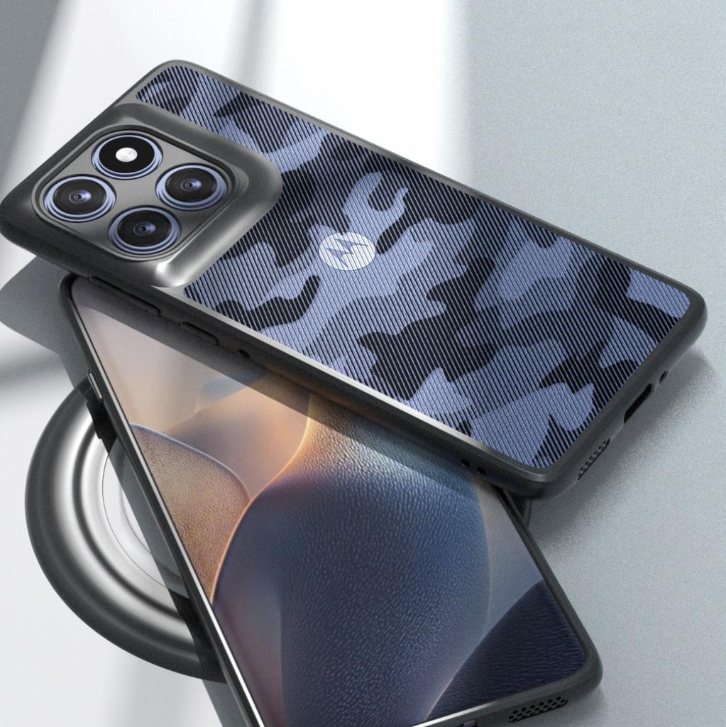 IBMRS For Motorola Moto G86 5G/G86 Power 5G Deksel Myk TPU-ramme Hard PC-bakside Anti-fall Telefondksel