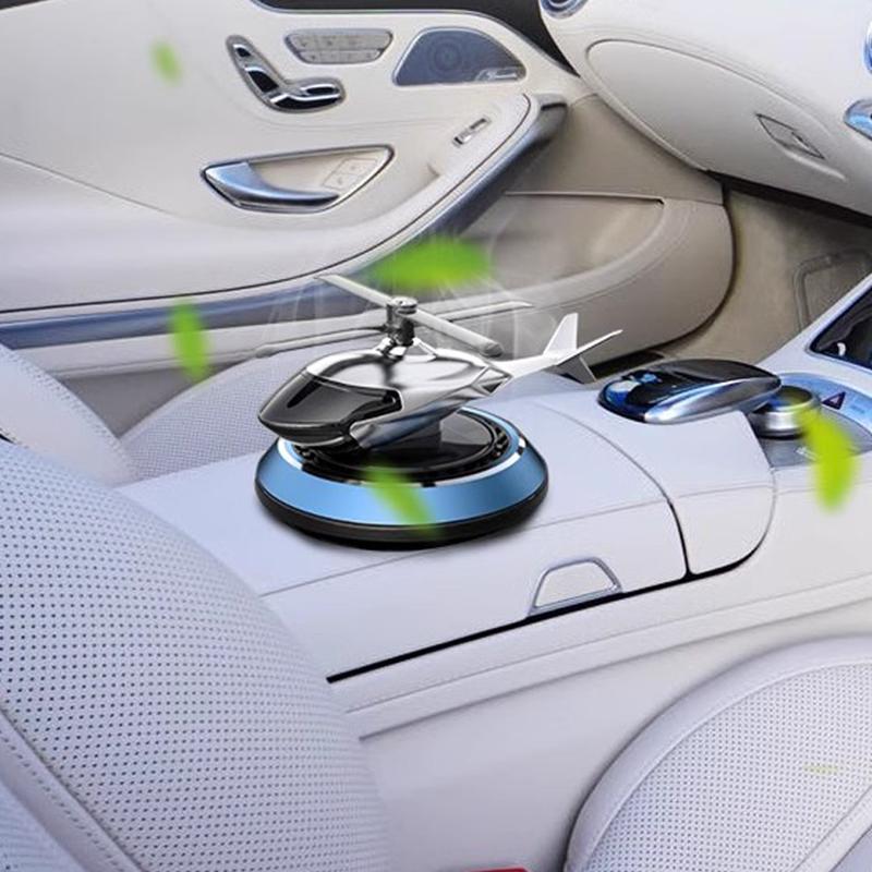 Car Helicopter Solar Rotating Perfume Diffuser Car Fragrance Decoration Car Air Freshener Ornaments Deodorant Perfume Diffuser