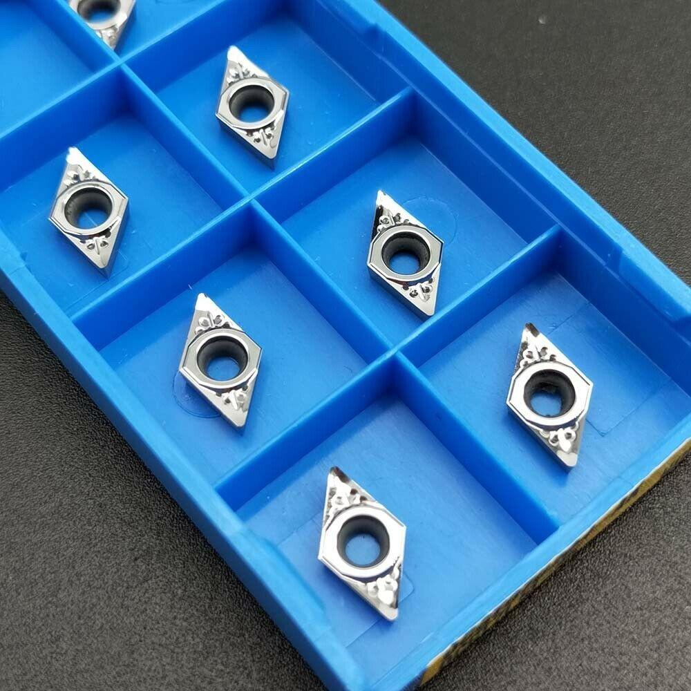 10pcs DCGT070202-AK DCGT21.50.5-AK H01 Carbide Inserts for Aluminum Blade