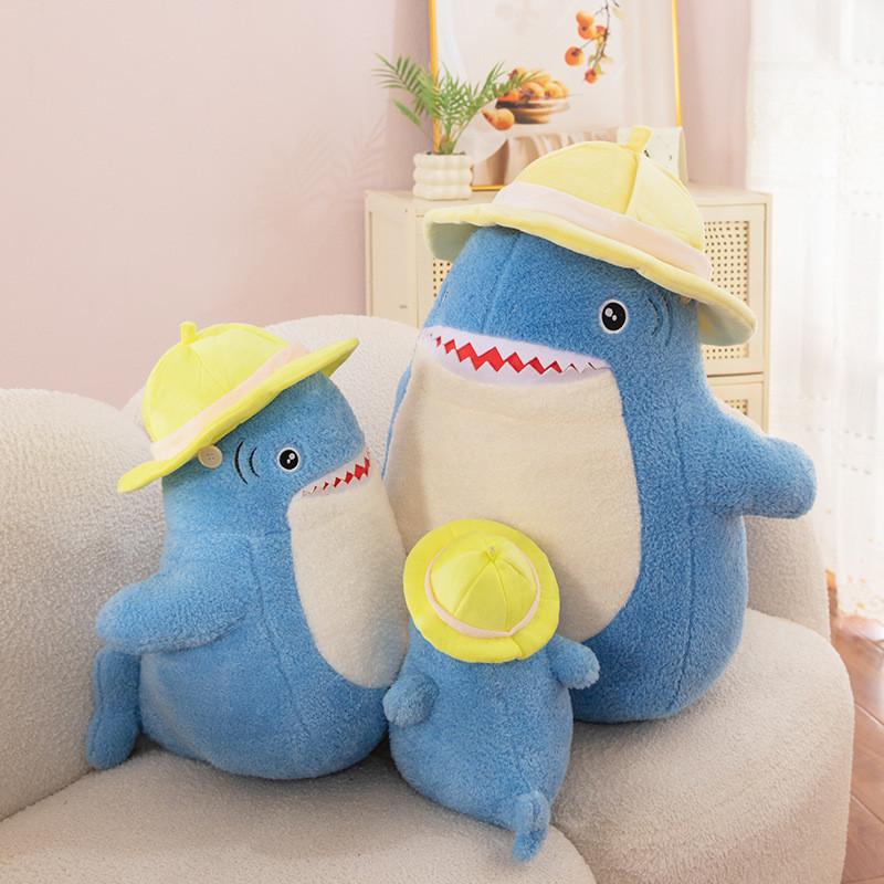 Plush Shark Hat Toy Cute Cartoon Home Decoration Girlfriend Present Birthday