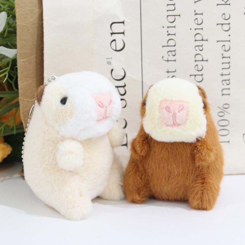 Domesticated Guinea Pig Plush Keychain Cartoon Toy For Kids And Adults