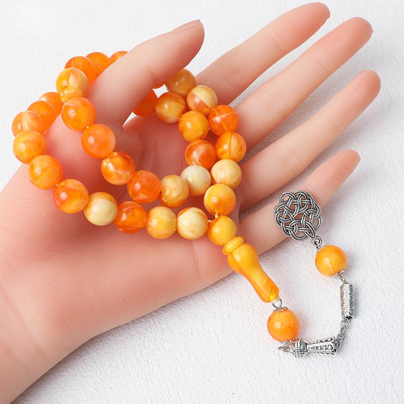 33-Bead 12mm Tasbih Muslim Prayer Bracelet Hui Arabic Jewelry