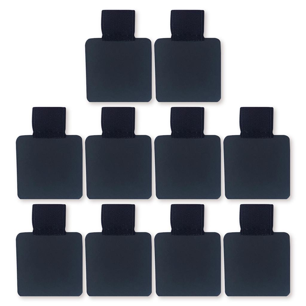 10er-Pack elastischer Stiftschlaufenhalter, selbstklebender PU-Leder-Clip, Bleistifthalter für Notizbücher, Zeitschriften, Planer