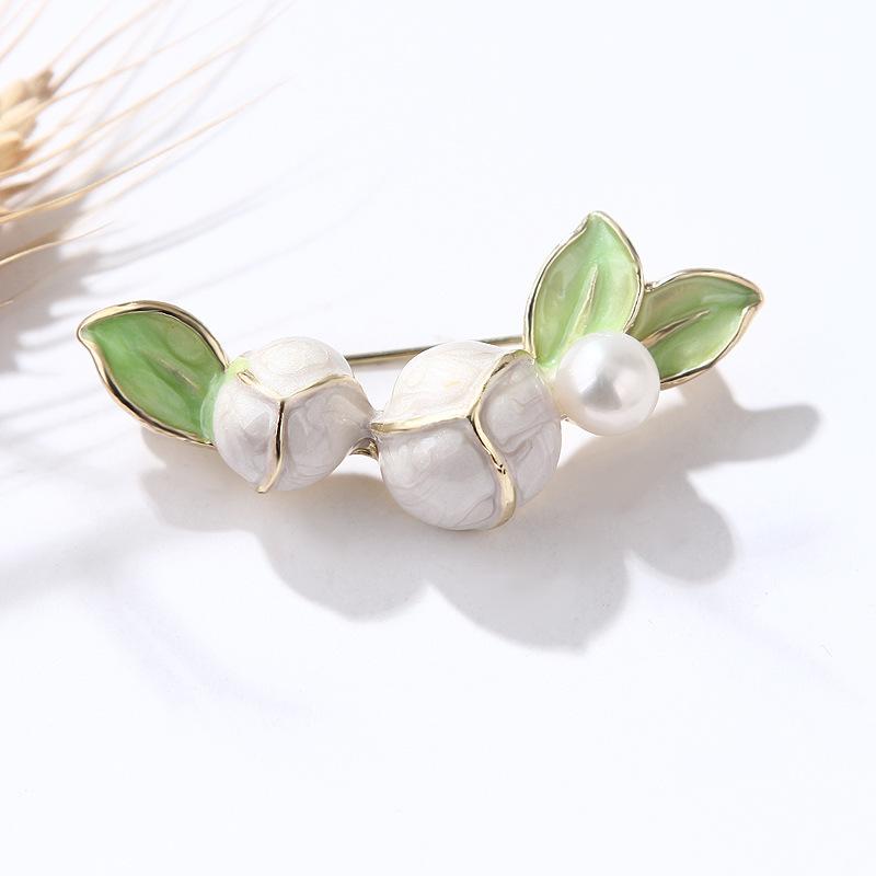 Original Flamingo Butterfly Bee Natural Freshwater Pearl Brooch Accessory Transparent Gift Box