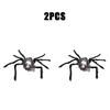 2PCS Halloween Plush Spider Skull Veil Horror Party Haunted House Decoration Props Simulation Spider Halloween Simulation Spider