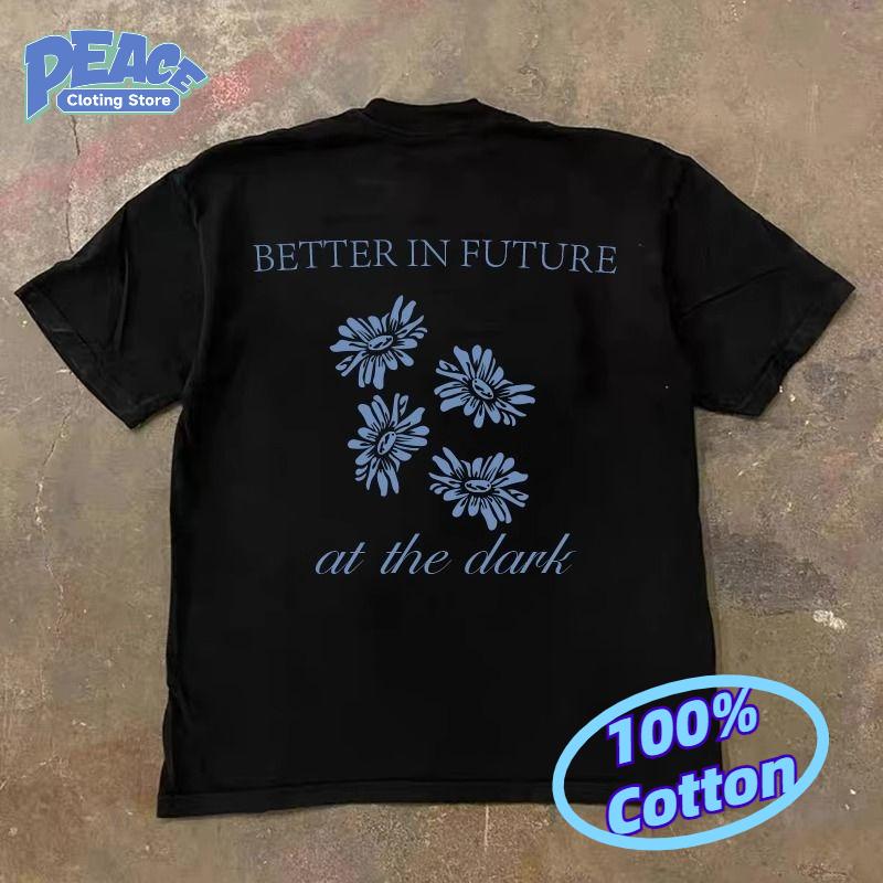 Short-sleeve Crewneck T-shirt 100% Cotton Tee Printed T-shirt for Men and Women Summer Fashion Casual Comfy Commute Graphic Tee