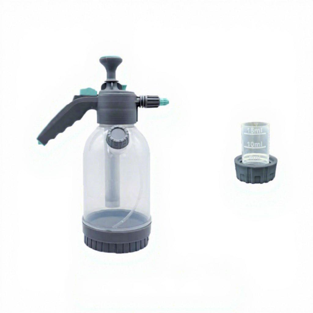 Large-Capacity Transparent PP Multi-Functional Flower Watering Container With Pressure Sprayer (as the picture,0.3mm&2L/3L)