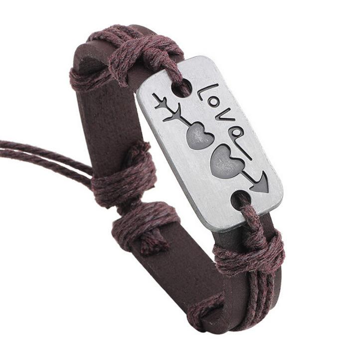 

Bracelet Lovers Men Women Wristband коричневий