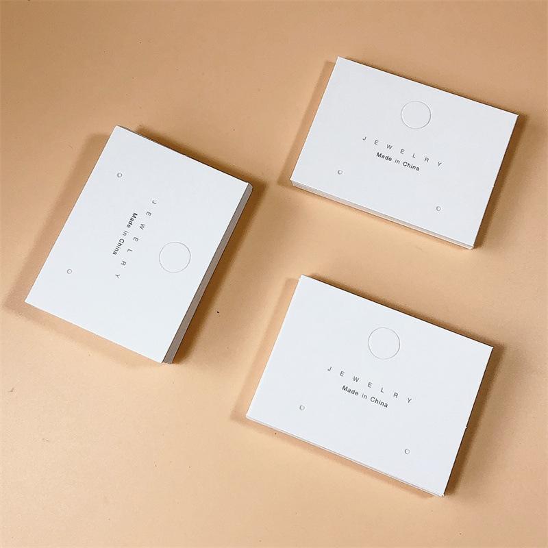 50Pcs Earring Cards Display Card Hang Tag For Diy Jewelry Storage Packaging Cards Tags
