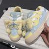 Cream Bow Bread Shoes Women's Autumn New National Campus Versatile Platform Super Soft Board Shoes Flat Shoes
