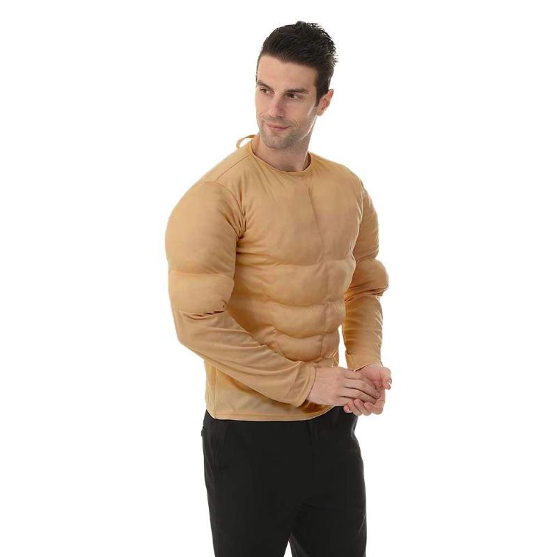 Cămașă Musculară Bărbați Culturist Accesoriu pentru costum de Halloween pentru Cămașă Musculară Adultă Căptușită