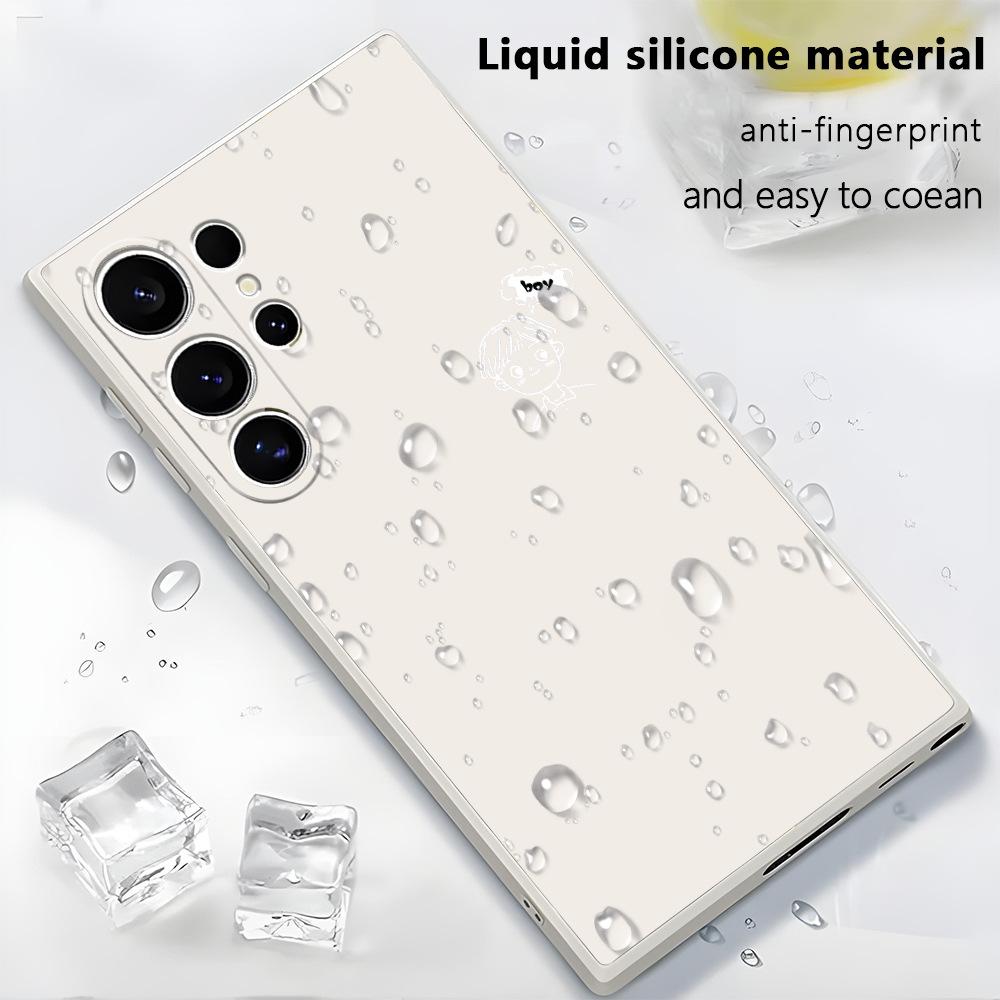 Simple couple mobile phone case Suitable for Samsung S23Ultra mobile phone case A55 anti-drop protective case S20 soft case s24 +