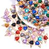 10Pcs Heart Wings Charms Alloy Colorful Rhinestone Romantic Pendant for Jewelry Accessories DIY Making Earrings Necklace Charm