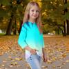 Children's 3/4 Sleeves Printed O-neck Top Everyday Casual T-shirt