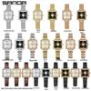Sanda Women's Retro Waterproof Quartz Watch - Small Square Elegant Rose Dial