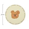 Emo Bear Coasters Creative Ceramic Heat Insulation Mats Simple Household Absorbent Anti-scald Pot Mat Kitchen Home Accessories