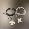 White Peace Dove Pendant Necklace for Women Vintage Metal Geometric Round Ear Hoop Jewelry Girls Gift