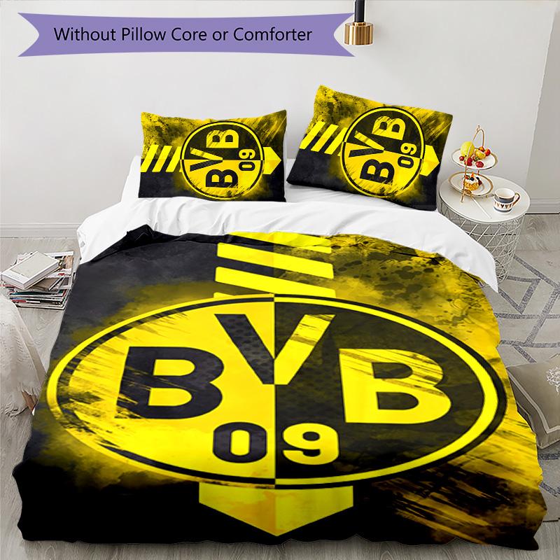BvB 09 3pcs Bedding Set Duvet Cover Closure Includes 1 Duvet Cover & 2 Pillowcases for All Seasons Bedroom Home Dorm Decor