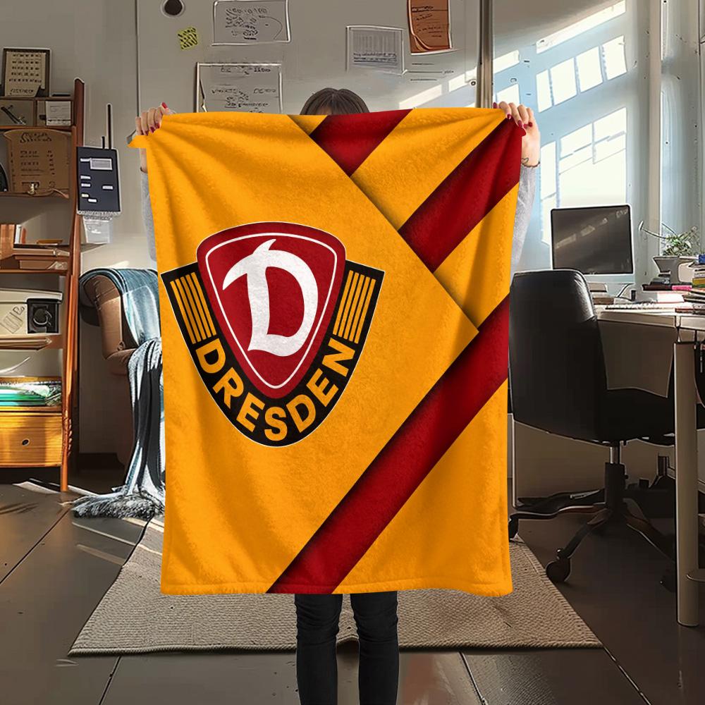 Coperta in Flanella con Stampa Dynamo Dresden, Alta qualità Confortevole per Tutte le Stagioni, Arredamento per la Casa, Calore e Comfort