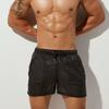 Thin Semi-Permeable Beach Shorts Quality Men Home Pants Mid Waist Training Quick-Drying Running Quick-Dry Casual Sports Pants