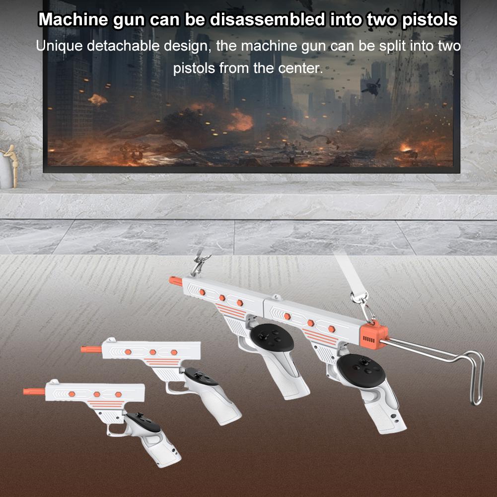 VR Gunstock VR Shooting Game Accessories Shooting Controller Handle Controller Grips for Meta Quest 3/Quest 3S