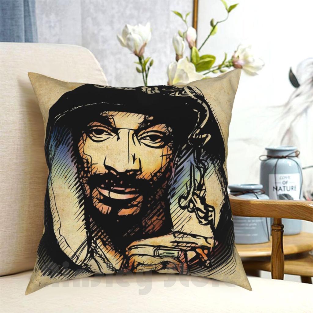 Cheap Pillow Case Printed Home Soft Throw Pillow Artist Black Dogg Gangster Hip Hop Ink Music