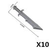 MOC Mattoncini Militari Figura Medievale Soldato Accessori Arma Spada Ascia Coltello Pugnale Martello Giocattolo Mini Mattoncino Regalo R027