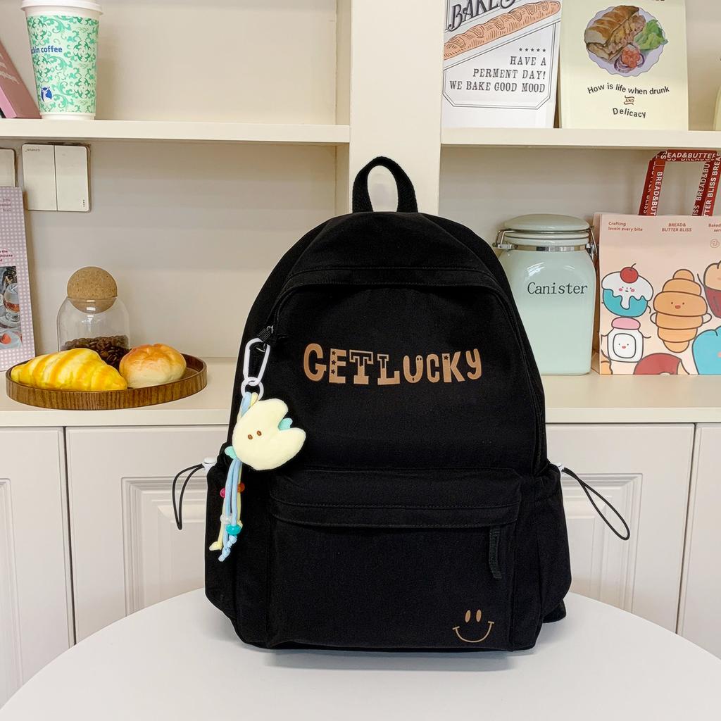 2025 New Simple and Versatile High-value Junior High School Students Class Schoolbag Female Ins Trendy Cool Large-capacity Backpack