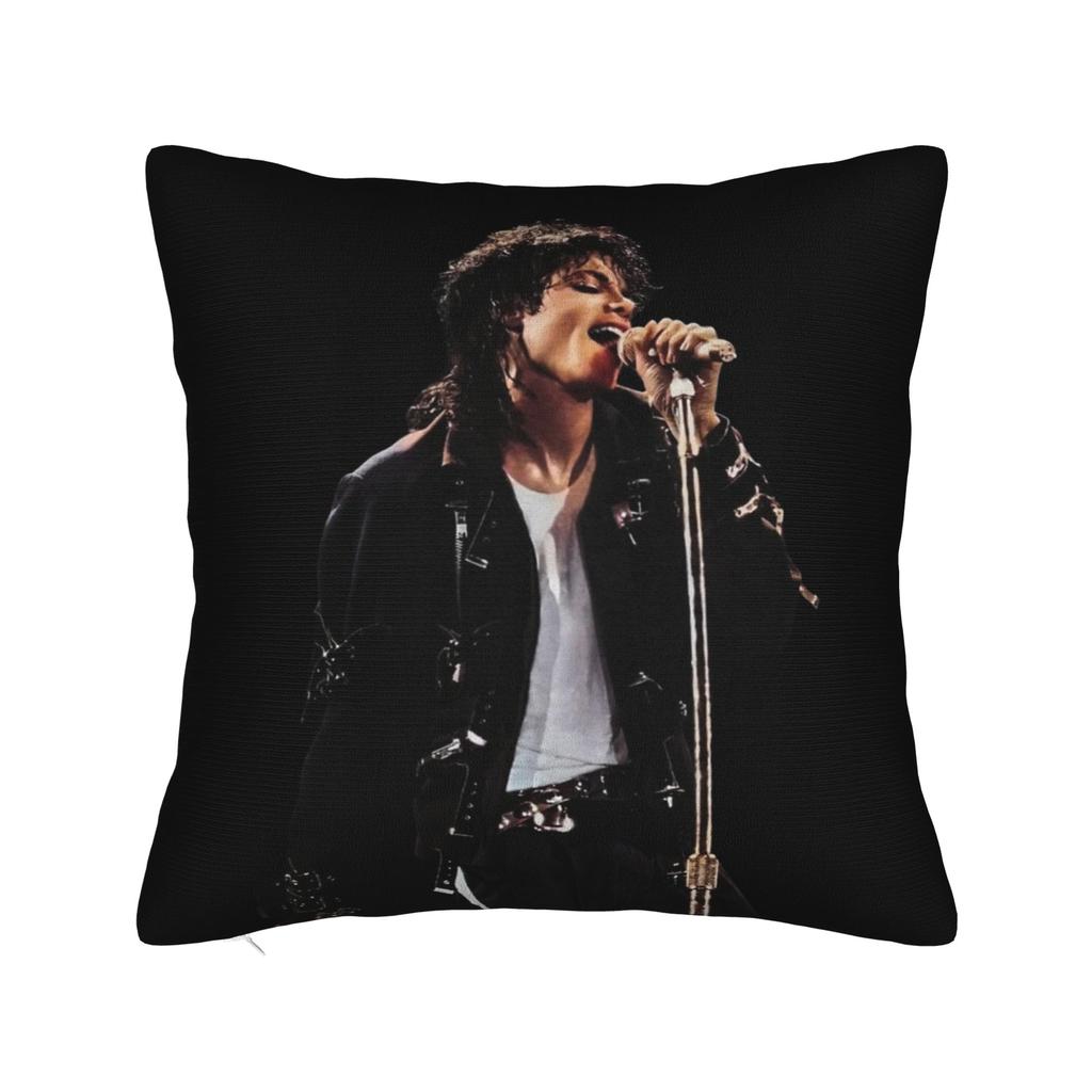 Mj King Of Pop Quadratische Kissenbezüge Kissenhülle Neuheit Polyester Dekor Kissenbezug Für Zuhause 40*40cm