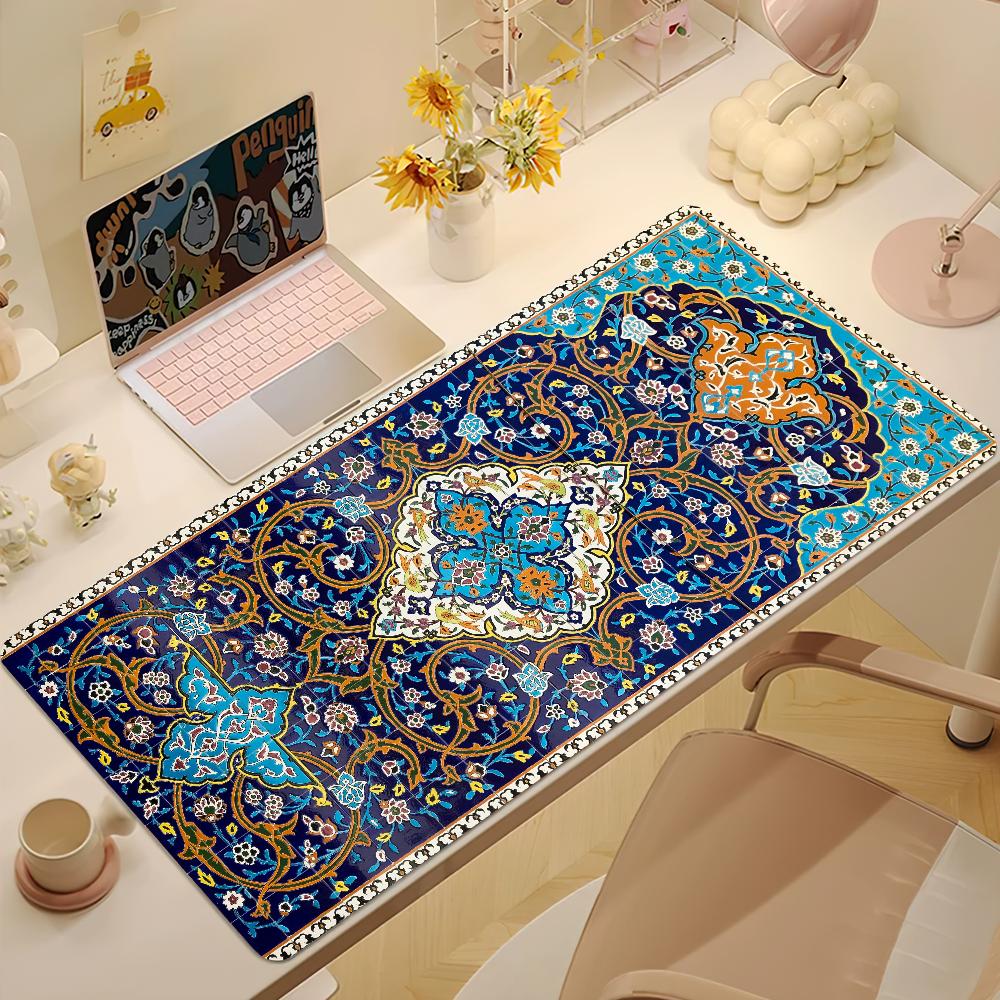 Persian Pattern Art Mouse Pad NonSlip Thickened Mousepad Large Writing Lockedge Gaming Cushion Office Student