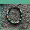 Vintage Malachite Beaded Bracelet For Men Women Handmade Geometric Jewelry Gift For Summer 2025