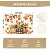 Artoid Mode Fall Pumpk Sunflowers Leaves Placemats Set of 4, 12x18 Inch Thanksgiving Vintage Table Mats for Dining Party Decoration