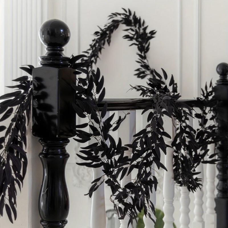 Simulated Artificial Willow Leaf and Vine Halloween Dark Vine Shopping Mall Home Decoration and Arrangement Props