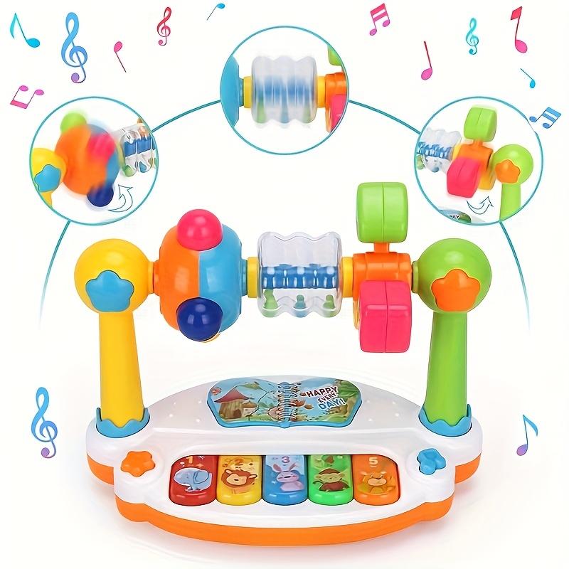 1set Mini Cute Interactive Music Piano Keyboard Toy, Rhythm Toy, Spatial Thinking Song Game Baby Sensory Toy,Ideal Gift for Kids on Christmas Birthday