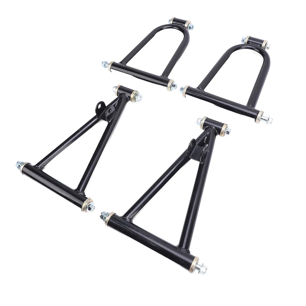 7inch Front Suspension Upper Lower Swing Arm Kit Reduce Vibration Noise High Strength Metal for Go Kart Quad Bike