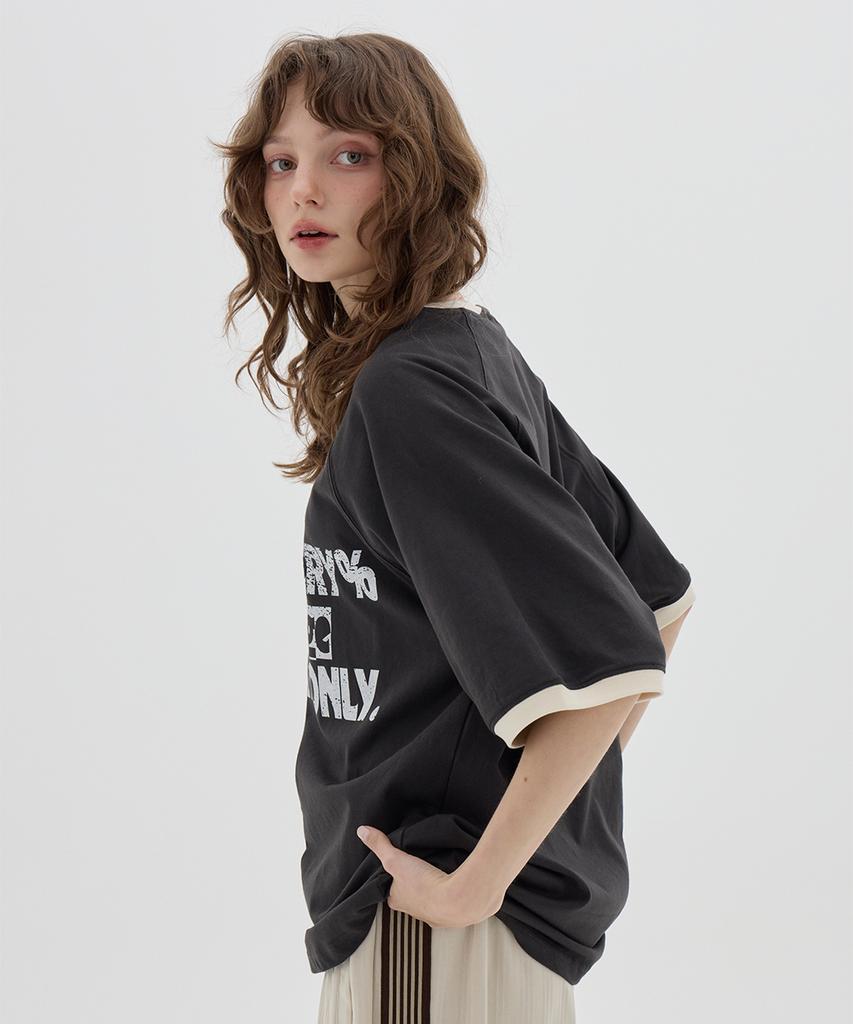 URBANAGE [2Pack] Energy Raglan Ringer Oversized Short Sleeve_3Color