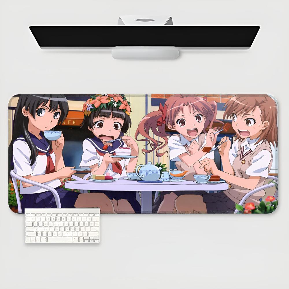 

Misaka Mikoto Mouse Pad Large Gamer XXL Keyboard Mat On Mat 900X400MM Carpet Rubber Desk Mat Gaming Mouse pad 600x300x2mm