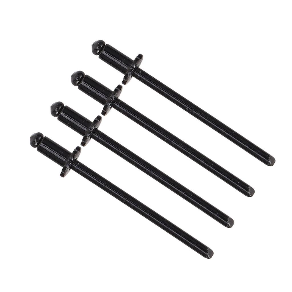 4 szt. Aluminiowe nity rozetowe Wysoka wytrzymałość Odporne na rdzę Długotrwałe Zamiennik dla AMC VIN TAG DRZWI Czarny