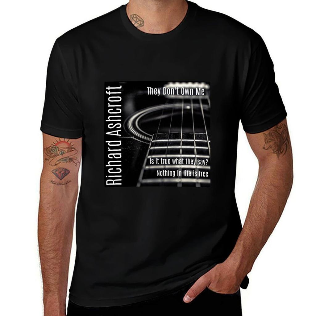 Richard Ashcroft They Dont Own Me T-Shirt t shirt Unisex lässige T-Shirts für Unisex grafisch lustig Unisex T-Shirt Baumwolle T-Shirt
