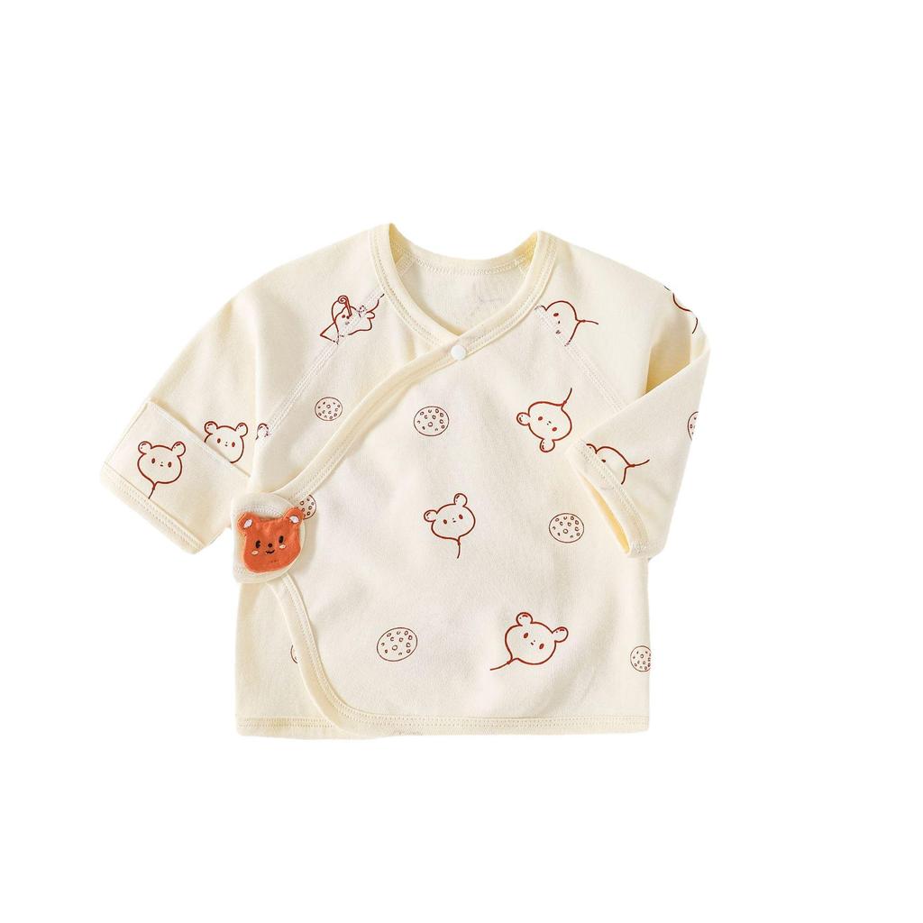 Unisex Newborn Cotton Boneless Half-Back Onesie for Spring, Summer, and Autumn