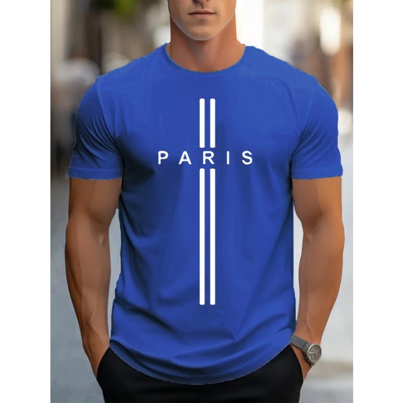 

Летняя стильная мужская футболка с 3D-принтом «Париж» — удобные, прочные и простые в уходе идеальные футболки 6XL